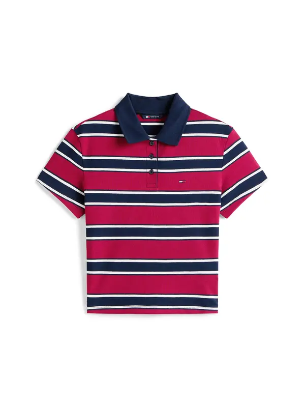 Tommy Jeans Tommy Jeans Majica 'ESSENTIAL'  mornarska / rdeča / bela