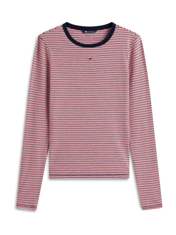 Tommy Jeans Tommy Jeans Majica 'Essential'  mornarska / rdeča / bela