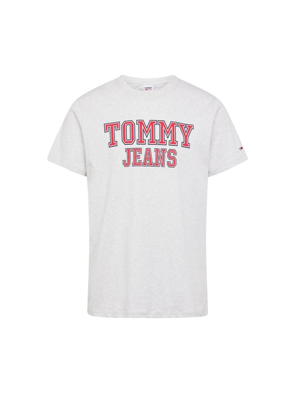 Tommy Jeans Tommy Jeans Majica 'Essential'  mornarska / svetlo siva / rdeča