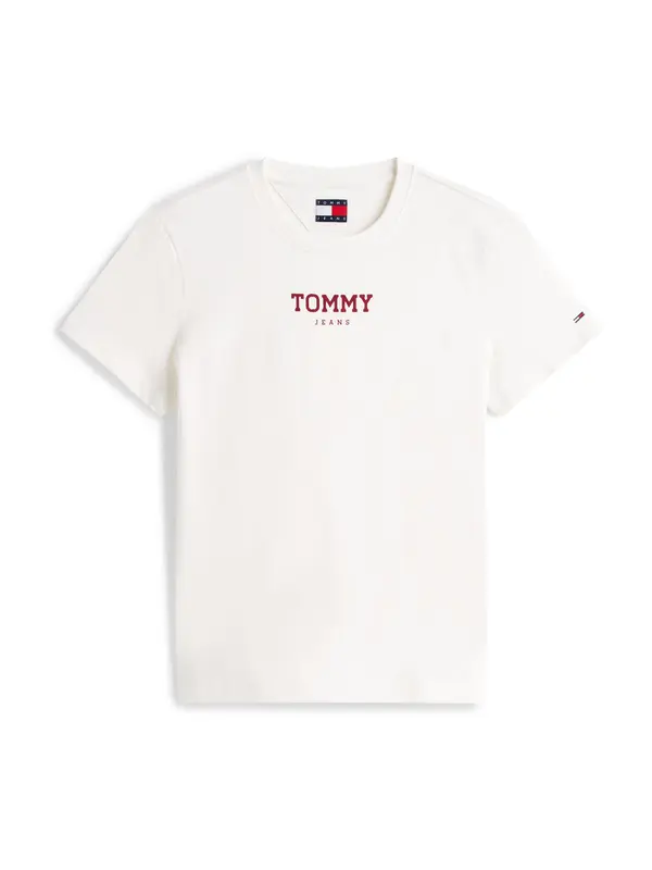 Tommy Jeans Tommy Jeans Majica 'ESSENTIAL'  rdeča / bela