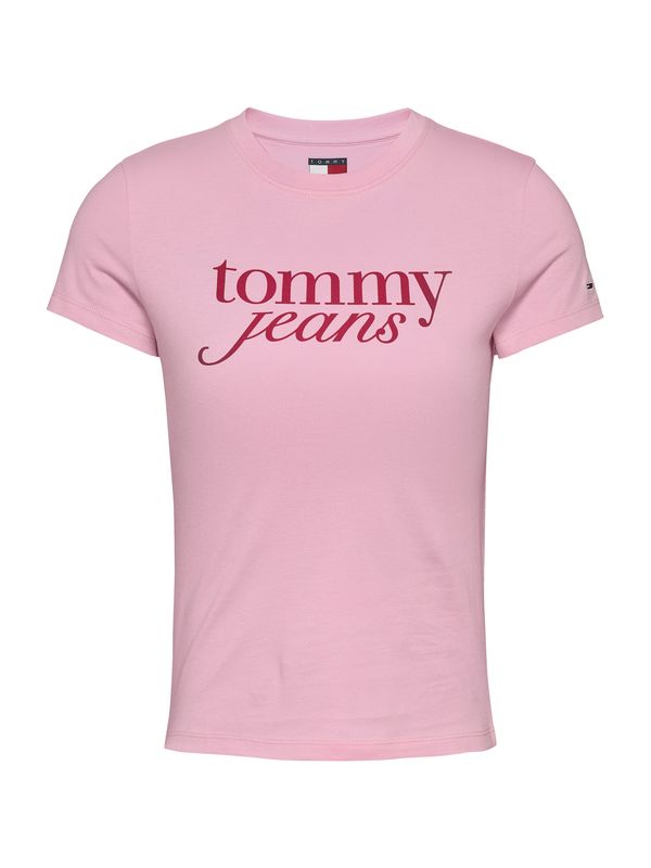 Tommy Jeans Tommy Jeans Majica 'ESSENTIAL'  roza / rdeča