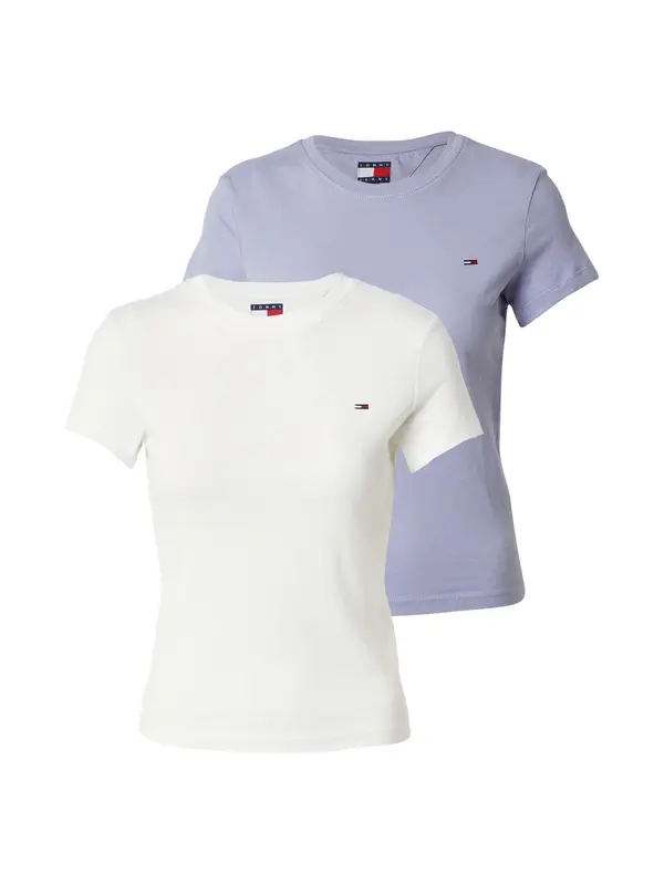 Tommy Jeans Tommy Jeans Majica  golobje modra / bela