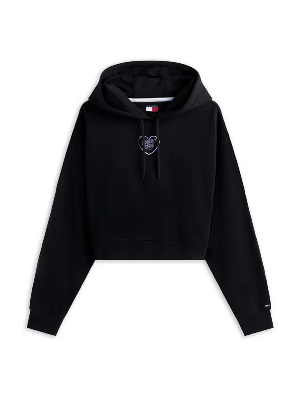 Tommy Jeans Tommy Jeans Majica 'HEART'  svetlo lila / črna