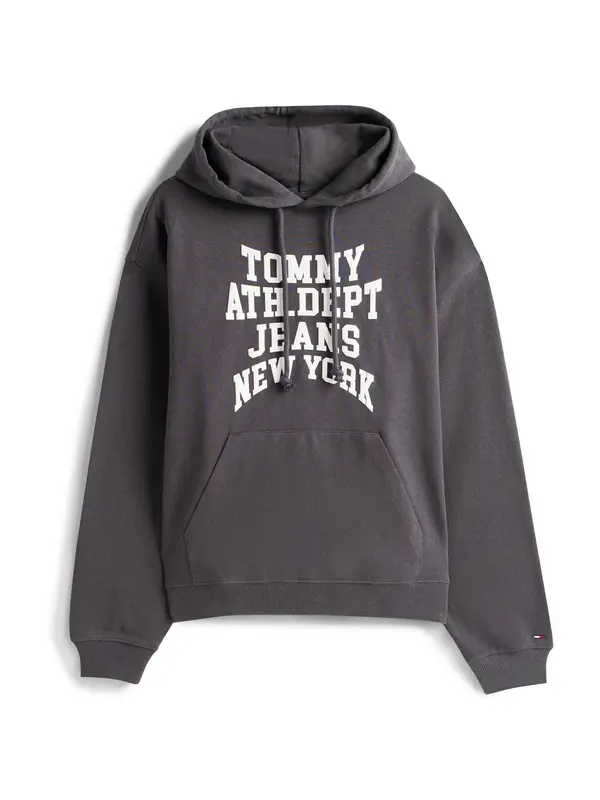 Tommy Jeans Tommy Jeans Majica 'Heritage '90s Varsity'  črna / bela