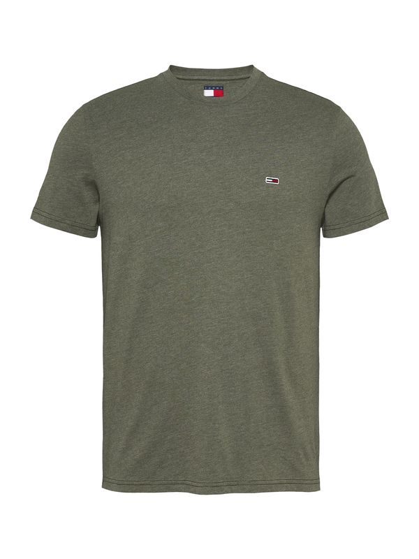 Tommy Jeans Tommy Jeans Majica 'Jaspe'  mornarska / oliva / rdeča / bela