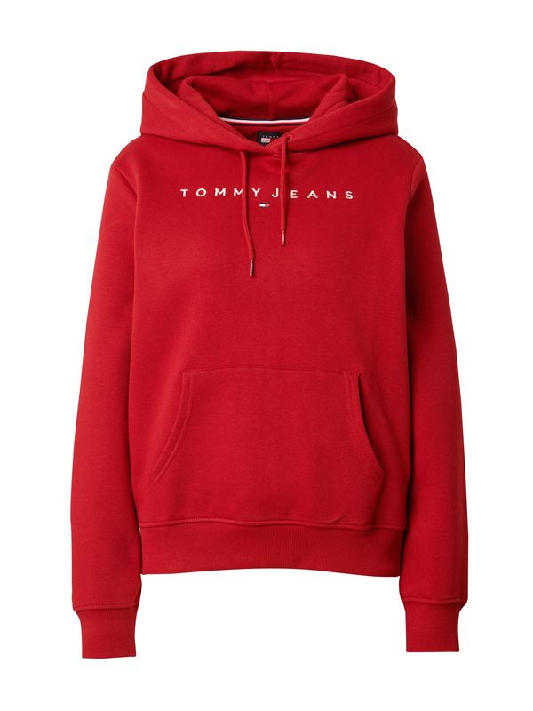 Tommy Jeans Tommy Jeans Majica  karminsko rdeča / bela