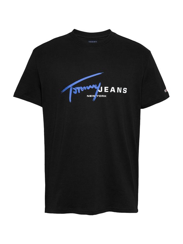 Tommy Jeans Tommy Jeans Majica  kraljevo modra / črna / bela