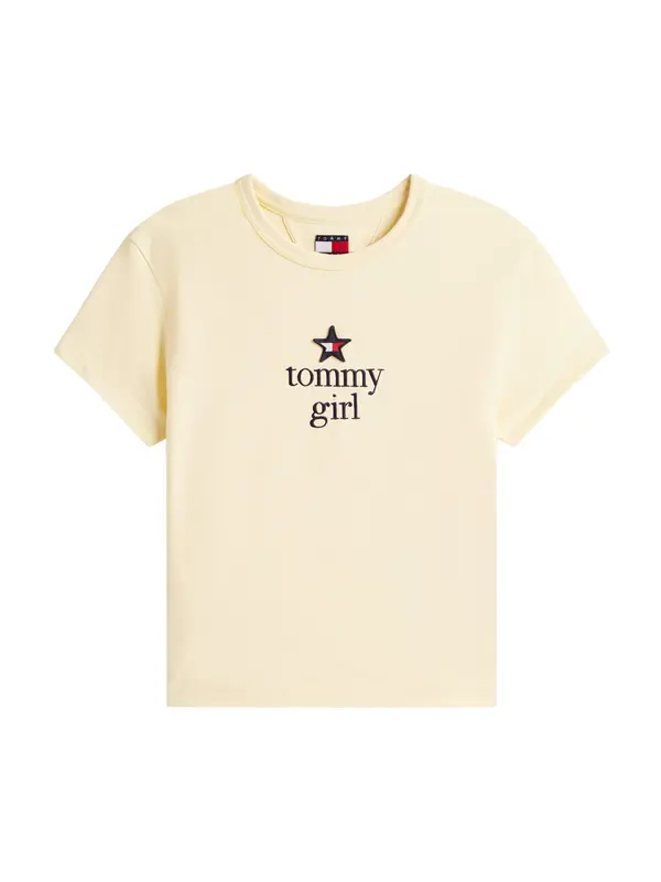 Tommy Jeans Tommy Jeans Majica  kremna / rdeča / črna / bela