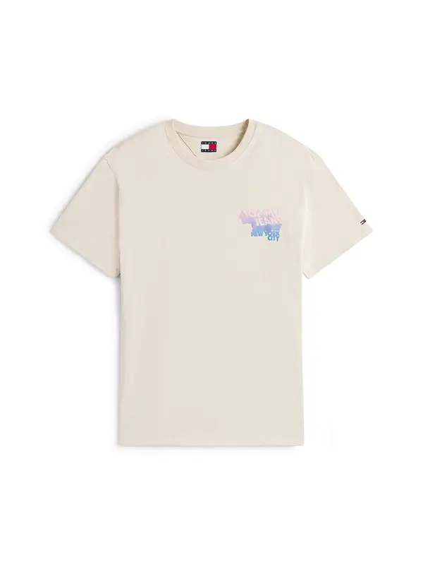 Tommy Jeans Tommy Jeans Majica  kremna / svetlo modra / roza
