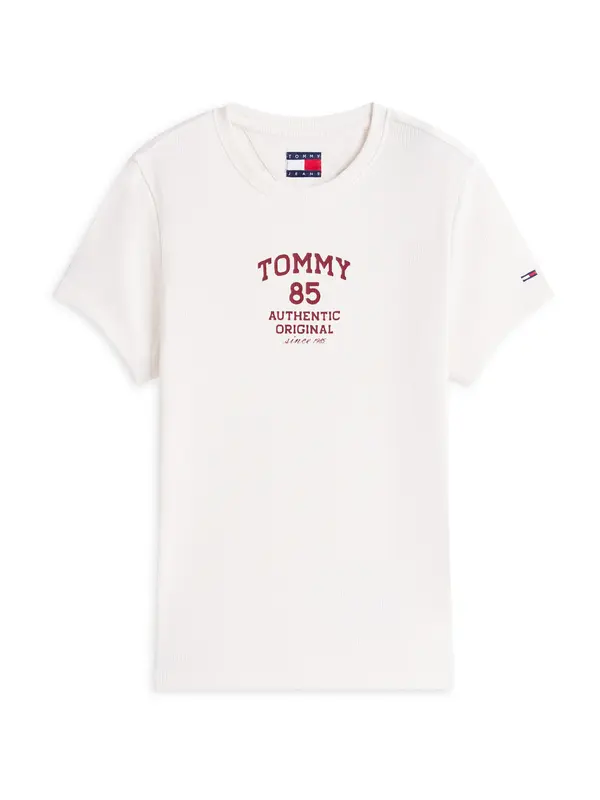 Tommy Jeans Tommy Jeans Majica  krvavo rdeča / off-bela