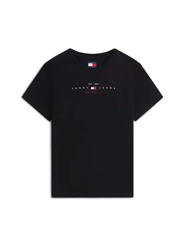 Tommy Jeans Tommy Jeans Majica 'Linear Logo'  rdeča / črna / bela