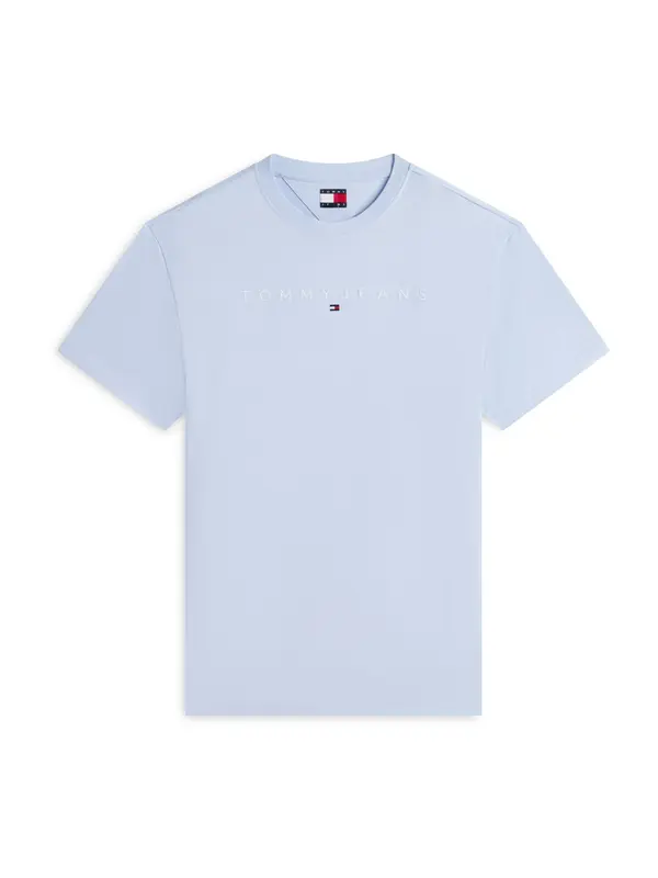 Tommy Jeans Tommy Jeans Majica 'Linear Logo'  svetlo modra / bela