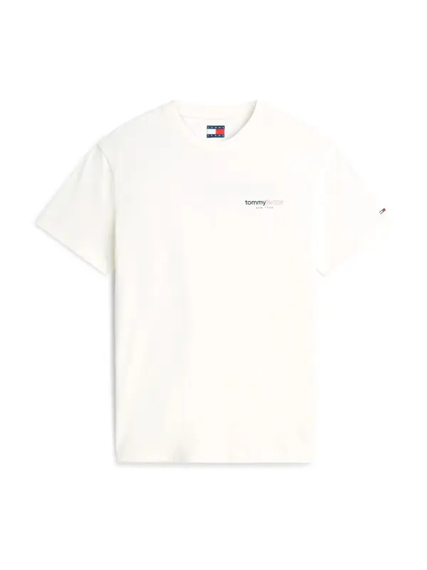 Tommy Jeans Tommy Jeans Majica 'Logo Graphic'  mornarska / češnjevo rdeča / bela
