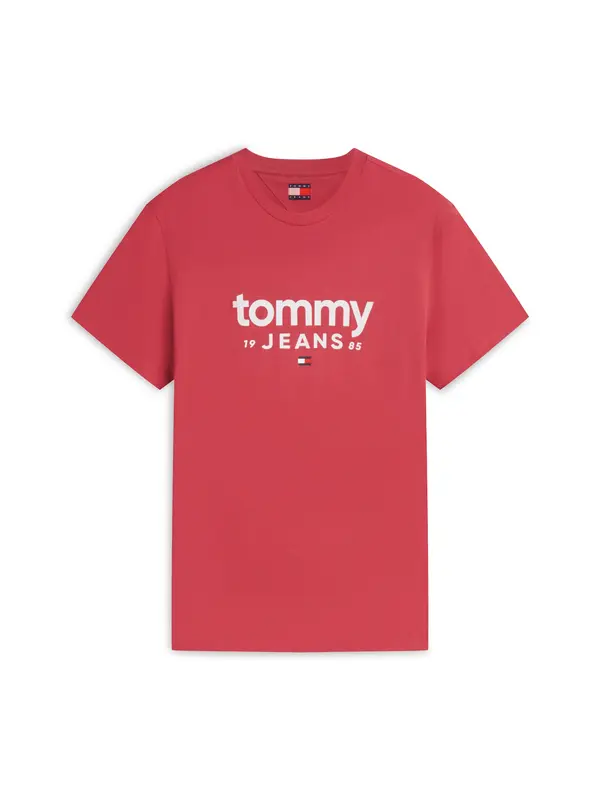 Tommy Jeans Tommy Jeans Majica 'Logo Graphic Slim'  svetlo rdeča / bela