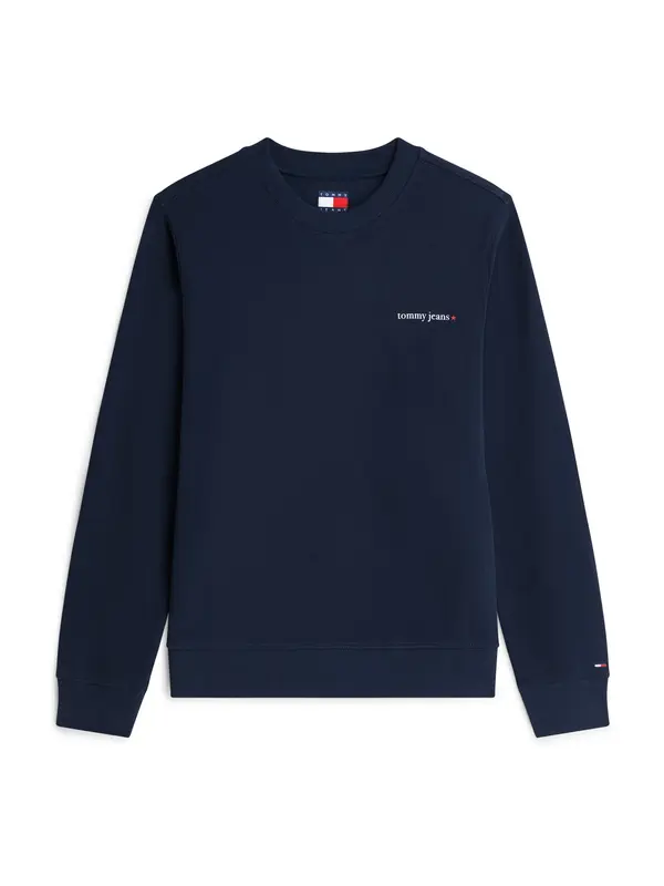 Tommy Jeans Tommy Jeans Majica 'Logo'  mornarska / bela