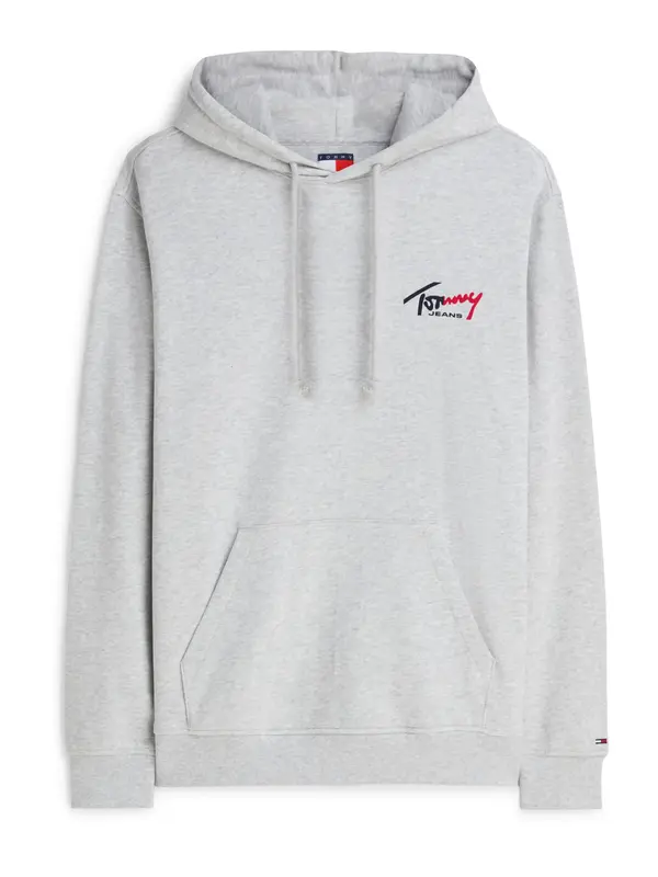 Tommy Jeans Tommy Jeans Majica 'Logo'  pegasto siva / češnjevo rdeča / črna