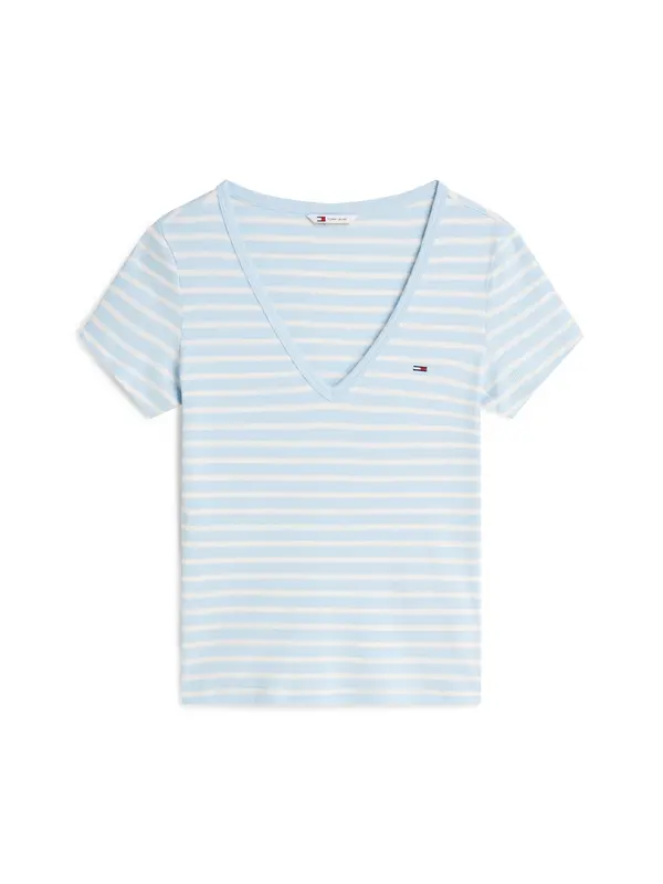 Tommy Jeans Tommy Jeans Majica 'Low'  svetlo modra / bela
