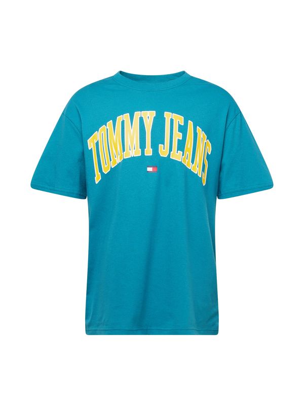Tommy Jeans Tommy Jeans Majica  marine / cijansko modra / pastelno rumena / bela