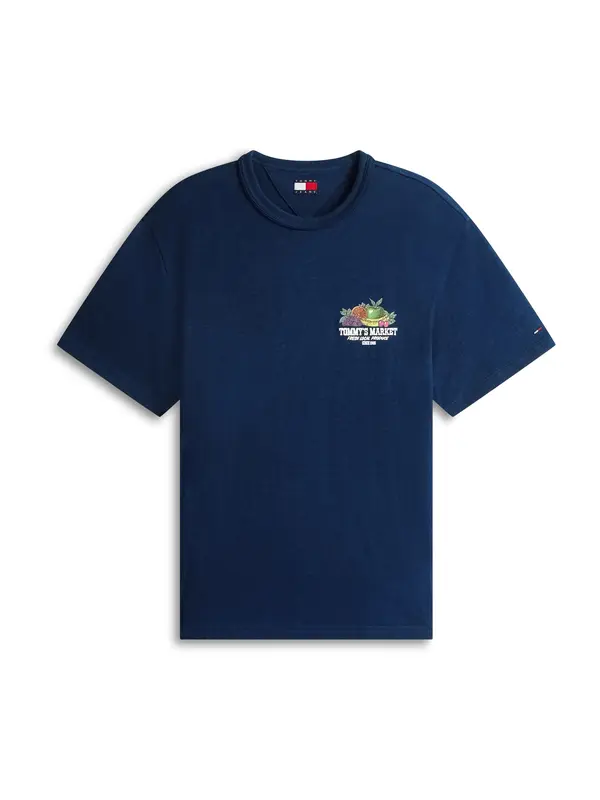 Tommy Jeans Tommy Jeans Majica  marine / jabolko / oranžna / bela