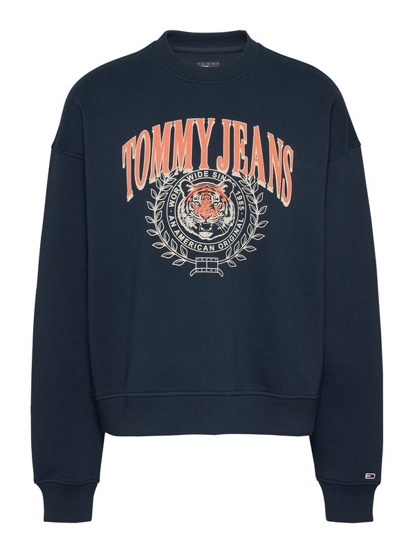 Tommy Jeans Tommy Jeans Majica  marine / losos / bela