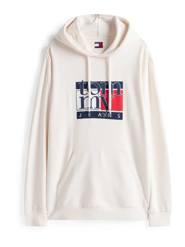 Tommy Jeans Tommy Jeans Majica  marine / rdeča / bela / volneno bela