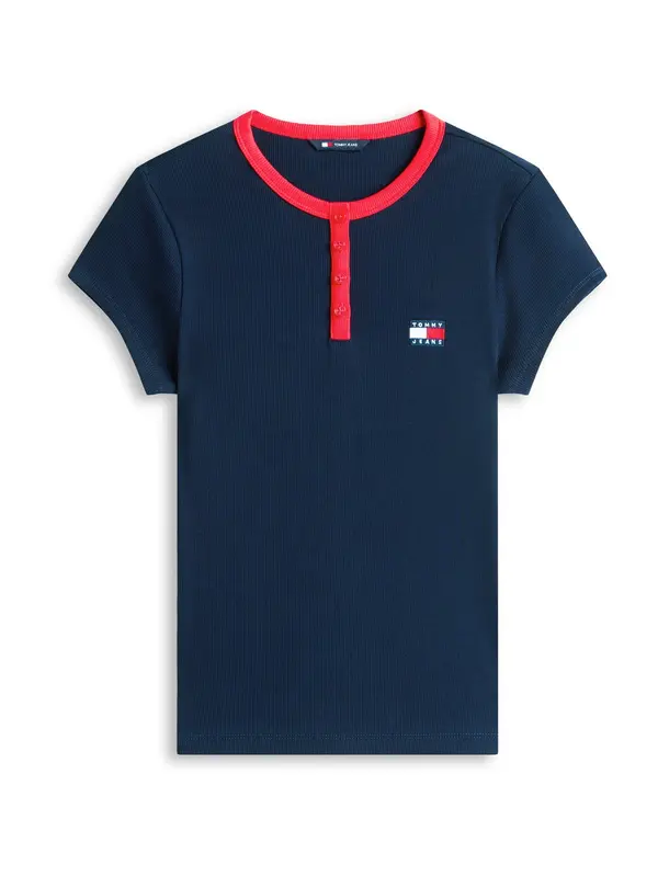 Tommy Jeans Tommy Jeans Majica  marine / rdeča