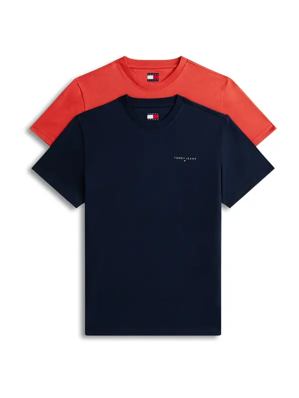 Tommy Jeans Tommy Jeans Majica  marine / rdeča