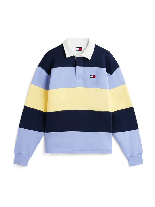 Tommy Jeans Tommy Jeans Majica  mornarska / golobje modra / pastelno rumena