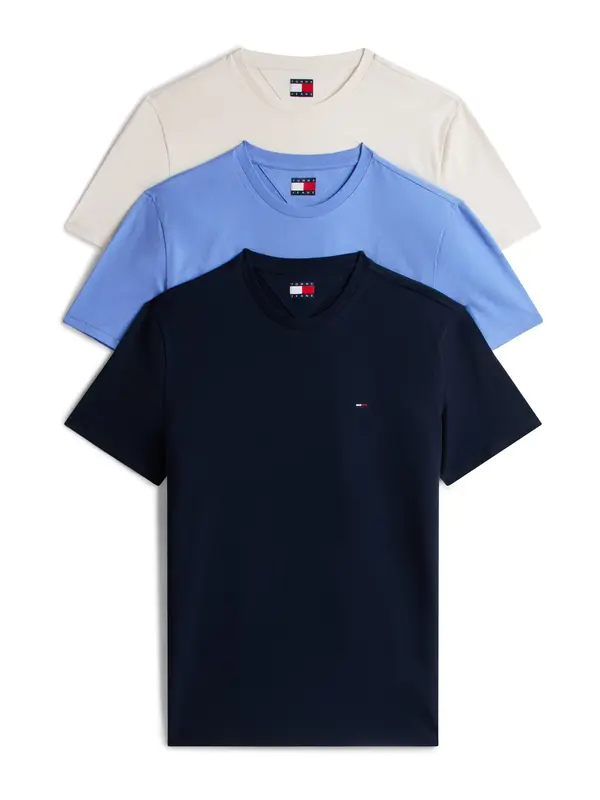 Tommy Jeans Tommy Jeans Majica  mornarska / golobje modra / svetlo siva