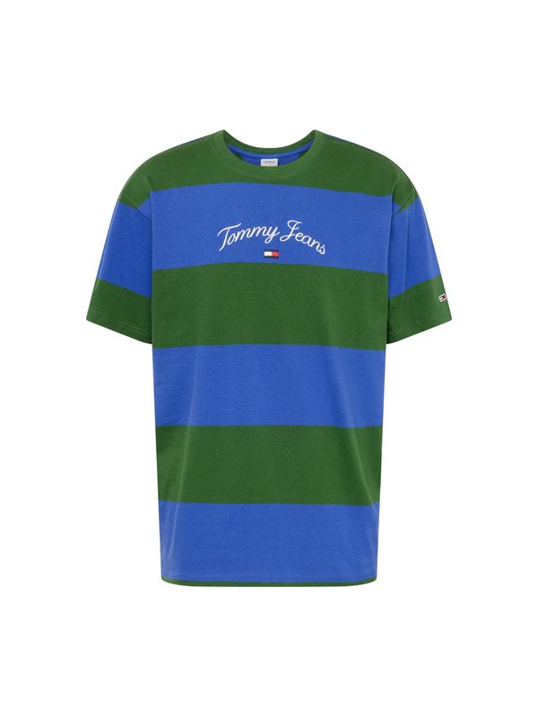 Tommy Jeans Tommy Jeans Majica  mornarska / kraljevo modra / zelena / off-bela