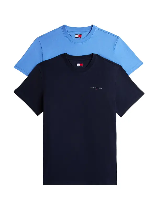 Tommy Jeans Tommy Jeans Majica  mornarska / nebeško modra / rdeča / bela