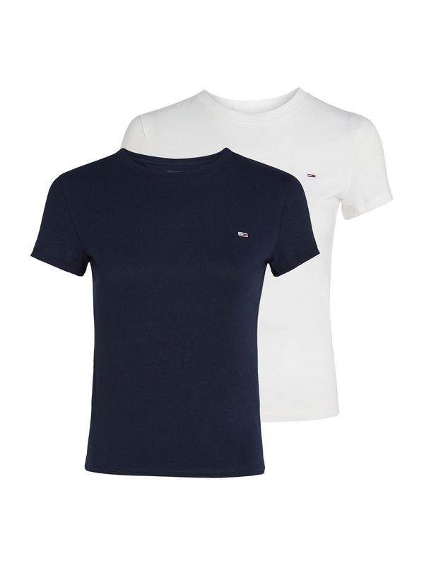 Tommy Hilfiger Tommy Jeans Majica  mornarska / off-bela