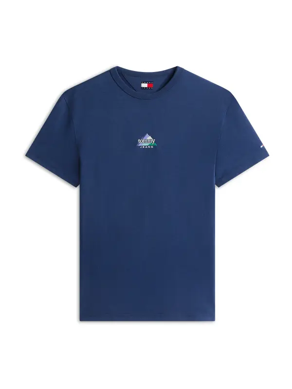 Tommy Jeans Tommy Jeans Majica  mornarska / pastelno zelena / majnica / bela