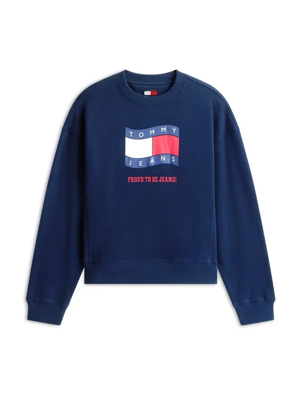 Tommy Jeans Tommy Jeans Majica  mornarska / rdeča / bela