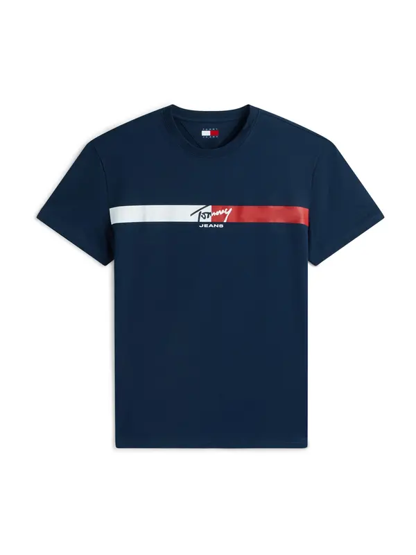 Tommy Jeans Tommy Jeans Majica  mornarska / rdeča / bela