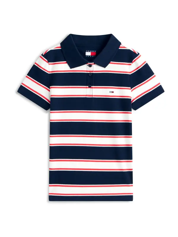 Tommy Jeans Tommy Jeans Majica  mornarska / rdeča / bela
