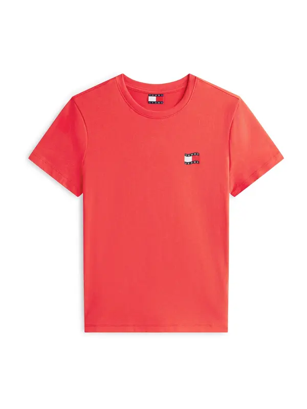 Tommy Jeans Tommy Jeans Majica  mornarska / rdeča / neonsko oranžna / bela