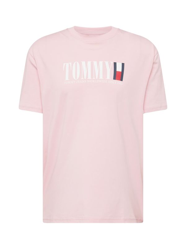 Tommy Jeans Tommy Jeans Majica  mornarska / roza / rdeča / off-bela