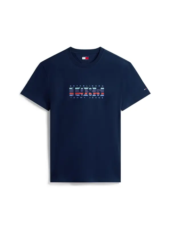 Tommy Jeans Tommy Jeans Majica  mornarska / svetlo modra / lila / rdeča