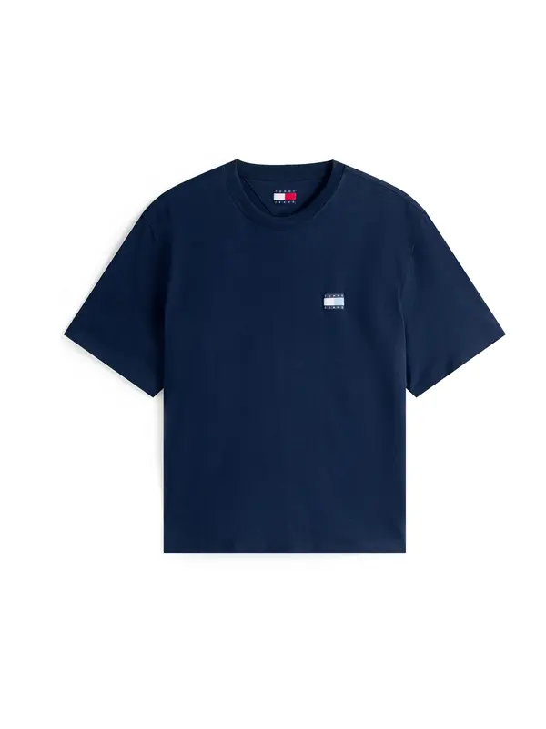 Tommy Jeans Tommy Jeans Majica  mornarska / svetlo modra / volneno bela