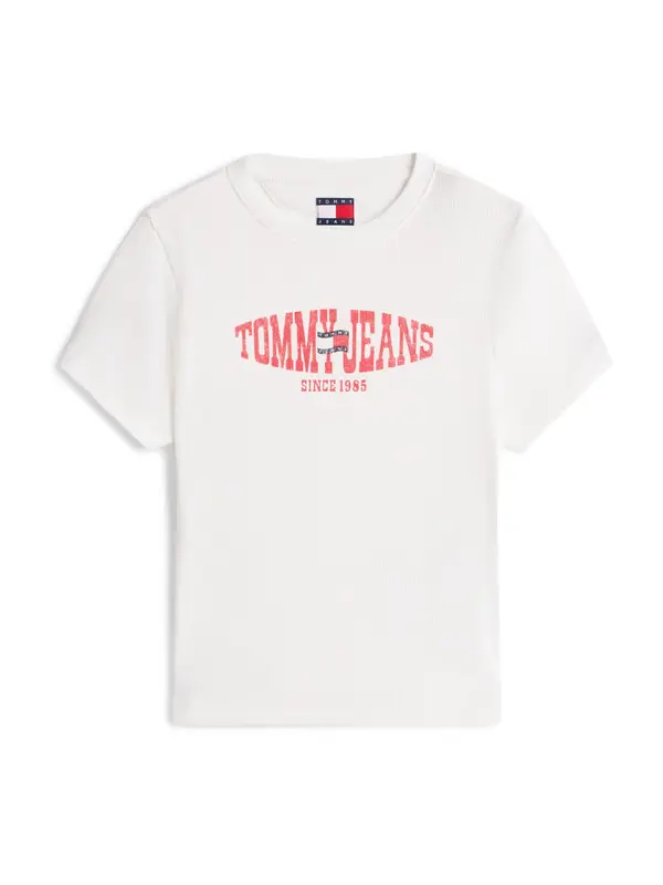 Tommy Jeans Tommy Jeans Majica  mornarska / svetlo rdeča / bela