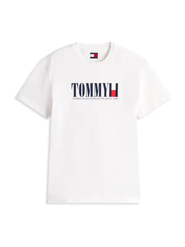 Tommy Jeans Tommy Jeans Majica  mornarska / svetlo rdeča / bela
