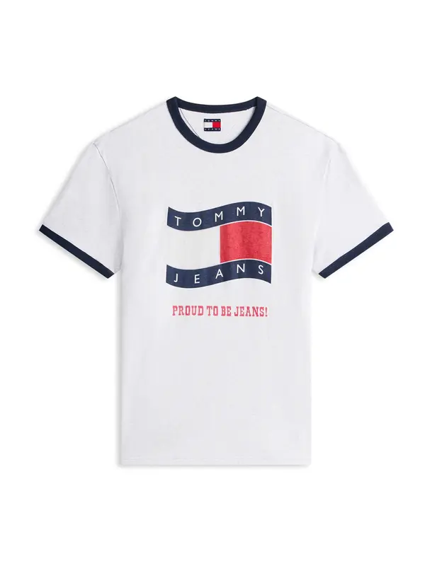 Tommy Jeans Tommy Jeans Majica  mornarska / svetlo siva / grenada
