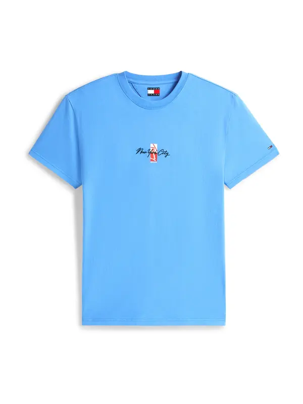 Tommy Jeans Tommy Jeans Majica  mornarska / turkizna / brusnica / bela