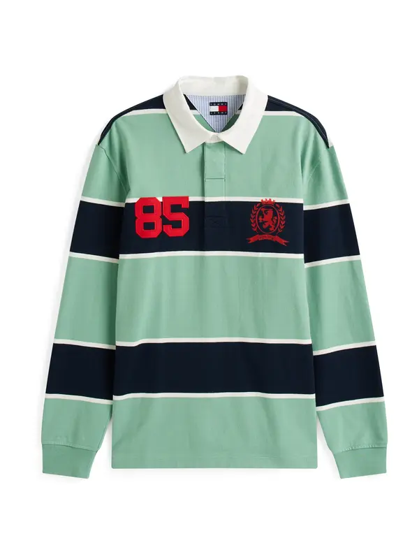 Tommy Jeans Tommy Jeans Majica  mornarska / žad / rdeča / bela