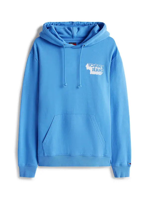 Tommy Jeans Tommy Jeans Majica  nebeško modra / bela