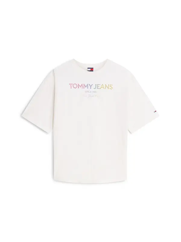 Tommy Jeans Tommy Jeans Majica  nebeško modra / rumena / roza / bela