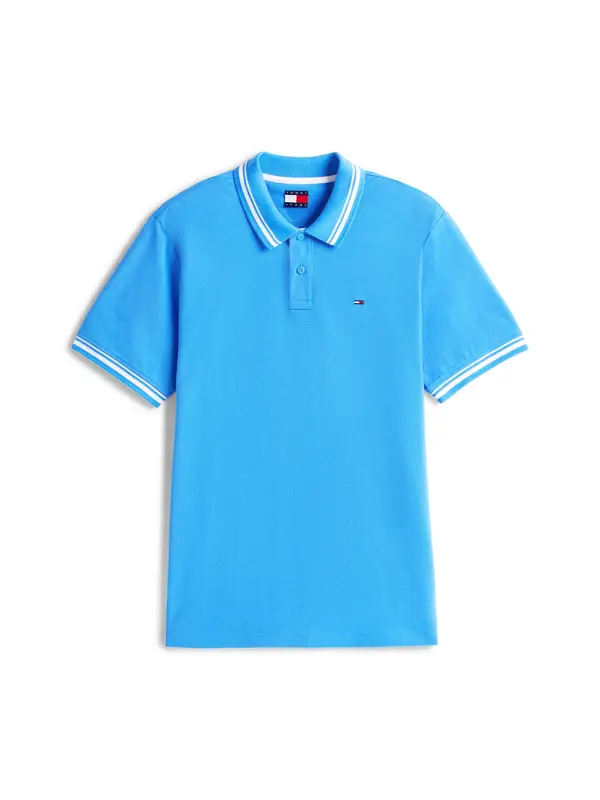 Tommy Jeans Tommy Jeans Majica  neonsko modra / bela