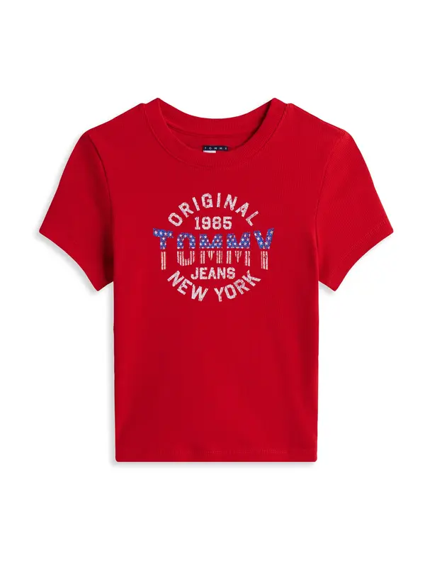 Tommy Jeans Tommy Jeans Majica 'New York'  modra / rdeča / off-bela
