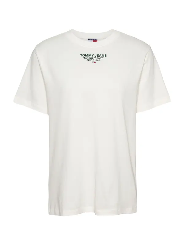 Tommy Jeans Tommy Jeans Majica  nude / temno zelena / temno rdeča / naravno bela
